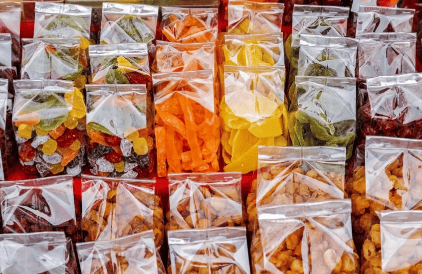Lanches para viagens.
