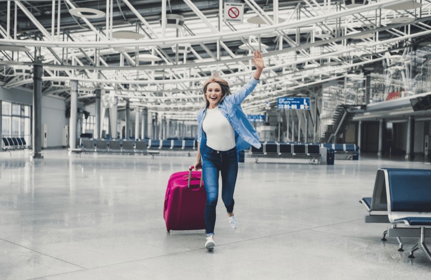 viajar de avião sozinha