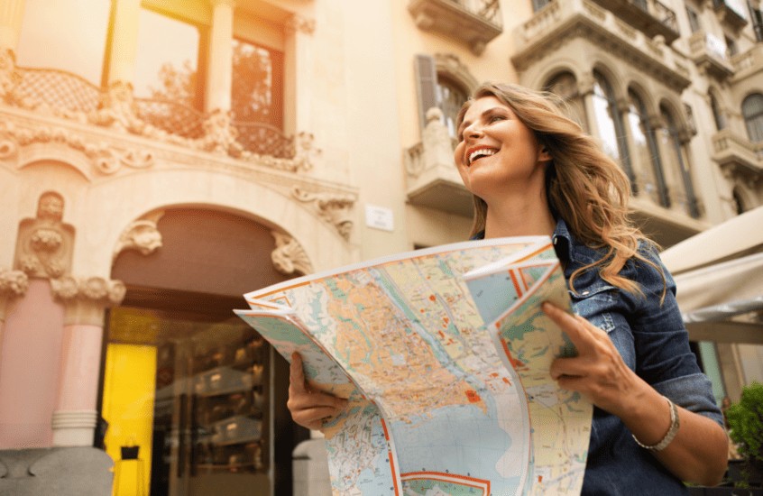 viajar sozinha pela primeira vez.